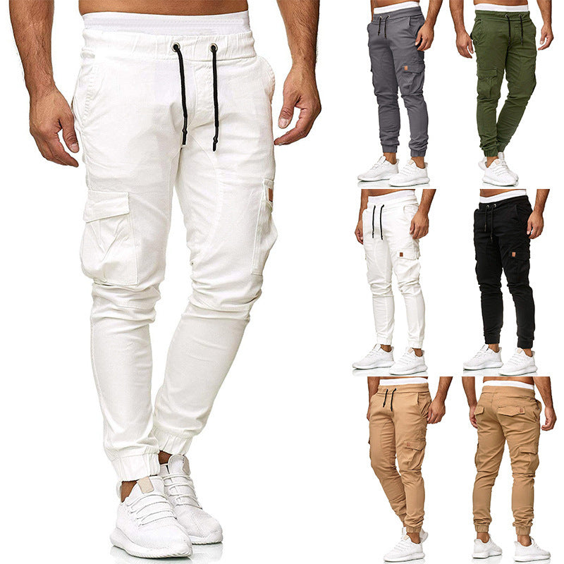 Herren Cargo-Jogginghose mit elastischem Bund und praktischen Taschen