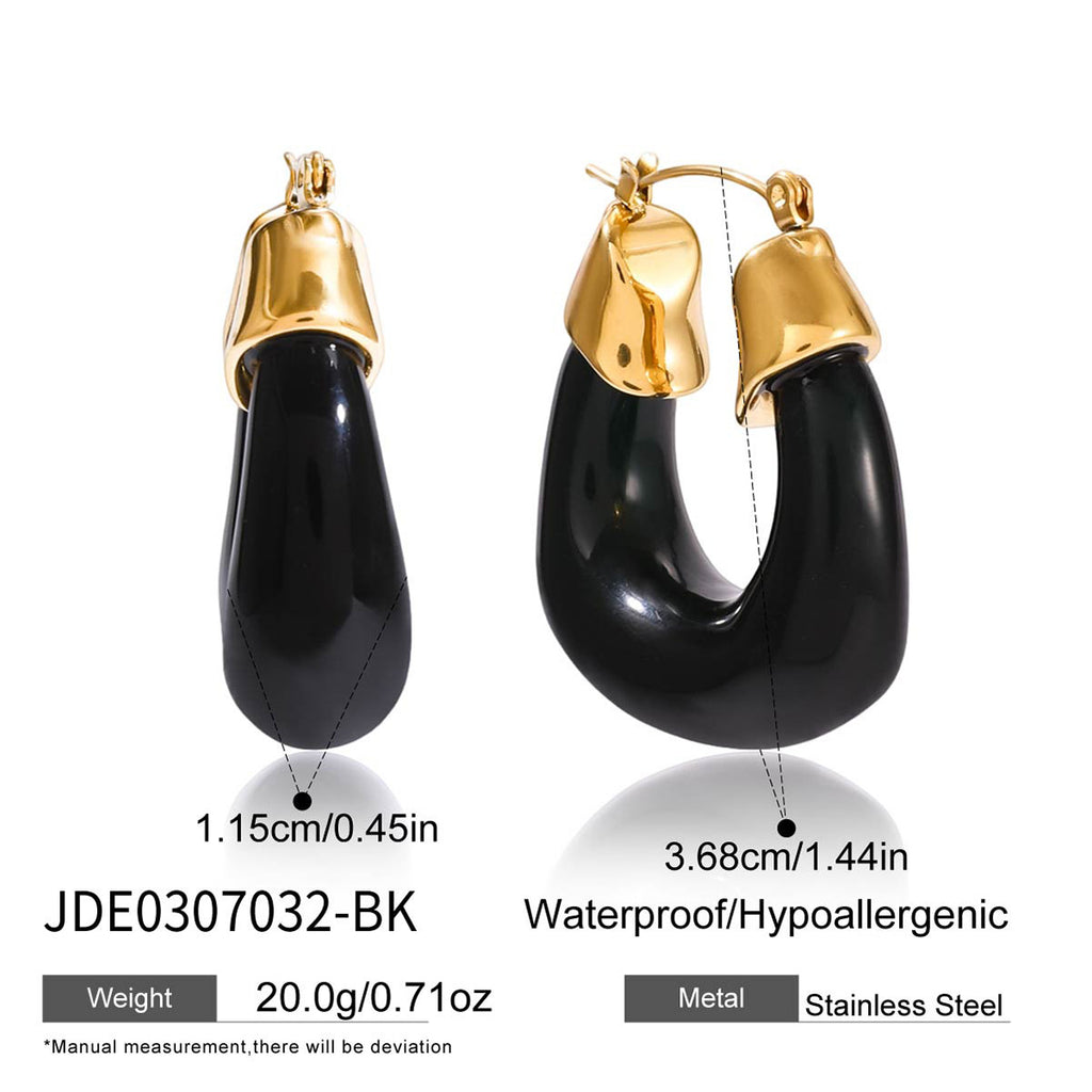 Damen Ohrhänger mit elegantem grünem Design und hochwertiger Edelstahlverarbeitung Shop Nory