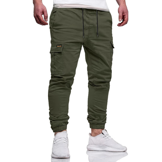 Herren Tapered Cargojogginghose mit Tunnelzug, Knöchelabschluss & Mehrfachtaschen Shop Nory