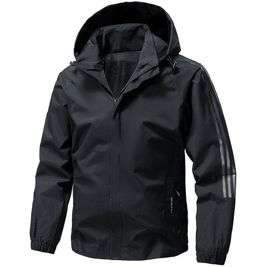 Herren Leichte Funktionsjacke mit verstellbarer Kapuze Shop Nory