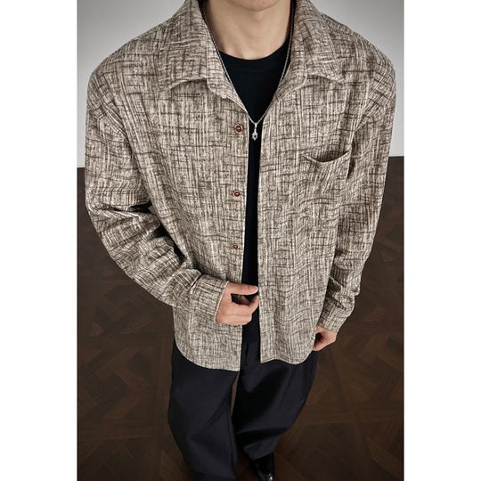 Herren Strukturierte Freizeit-Bluse Shop Nory