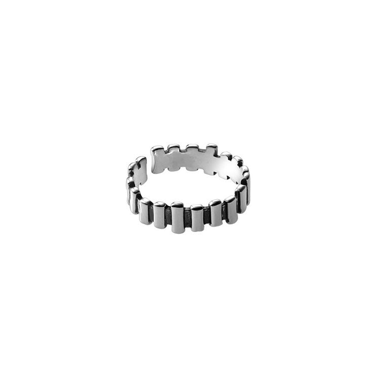 Damen Moderner Silberring mit einzigartiger Struktur Shop Nory