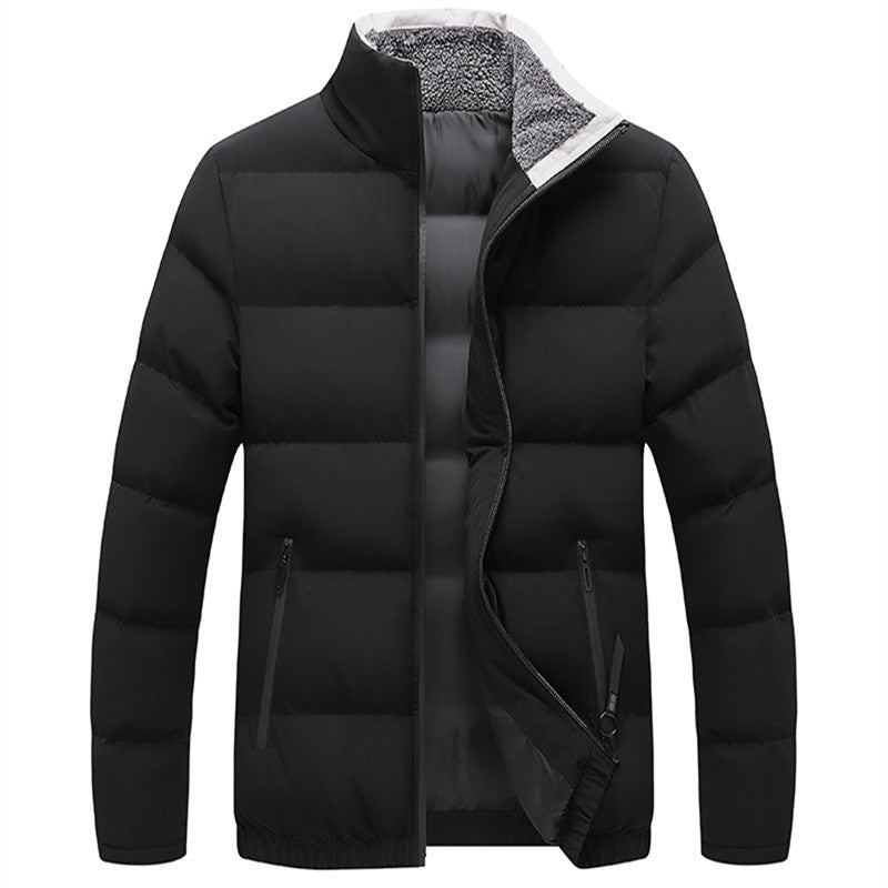 Herren Wattierte Steppjacke mit Sherpa-Innenkragen, winddichter Membran und Reißverschlusstaschen Shop Nory