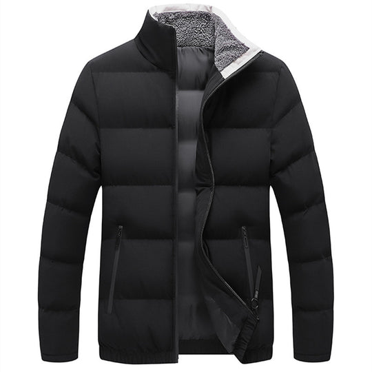 Herren Wattierte Steppjacke mit Sherpa-Innenkragen, winddichter Membran und Reißverschlusstaschen Shop Nory