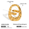 Damen Offener Ring mit kunstvollem Design aus hypoallergenem Edelstahl Shop Nory