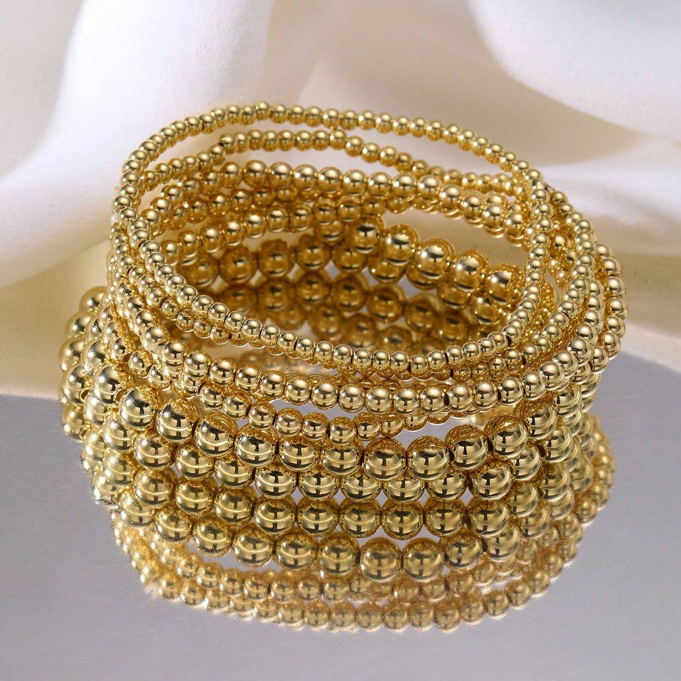 Damen Armband-Set mit stilvollen geometrischen und glänzenden Elementen Shop Nory