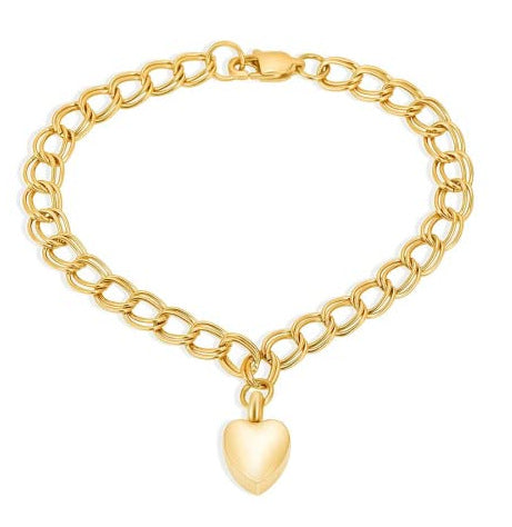 Damen Armband mit Herzanhänger und Pfotenmotiv Shop Nory