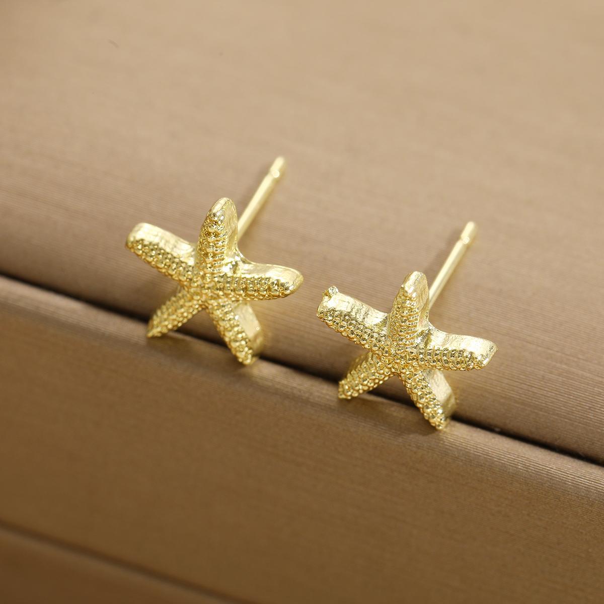 Damen Ohrstecker im eleganten Seestern-Design Shop Nory