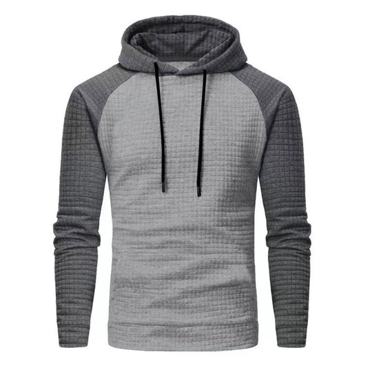 Herren nan gesteppter Kapuzenpullover mit Raglanärmeln und Waffelstruktur Shop Nory