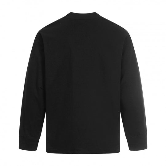 Unisex Langärmeliges Oversize-Basic-Shirt mit Rundhalsausschnitt Shop Nory