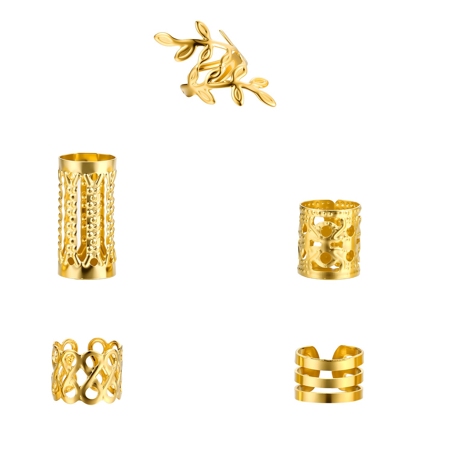 Damen Haarschmuckset mit elegantem Zopf-Design und dekorativen Haltern Shop Nory