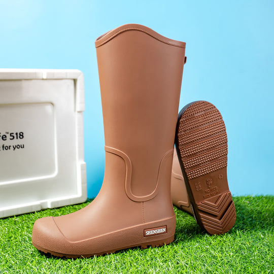 Herren Wasserdichte Vollgummi-Arbeitsstiefel mit verstärkter Zehenpartie und griffiger Profilsohle Shop Nory