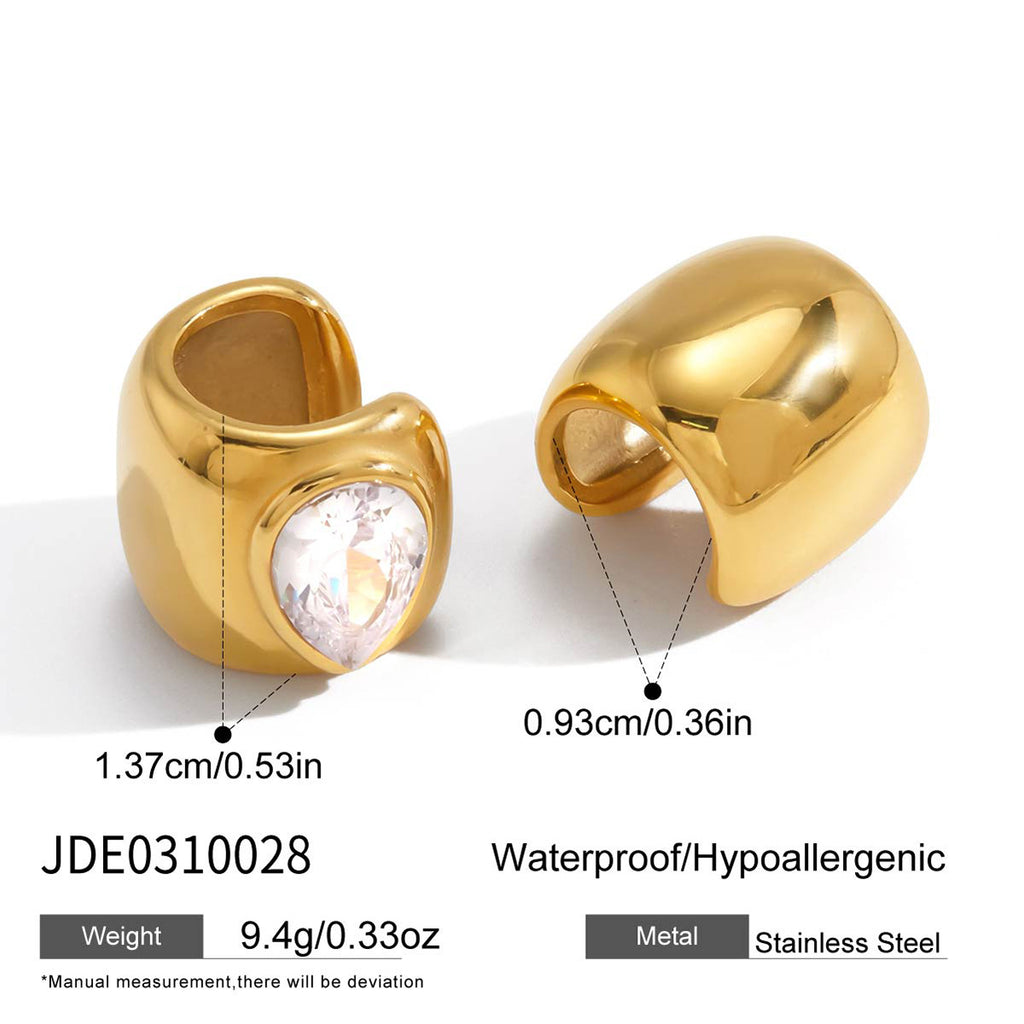 Damen modischer Ring mit prachtvollem Kristallakzent und komfortablem Design Shop Nory