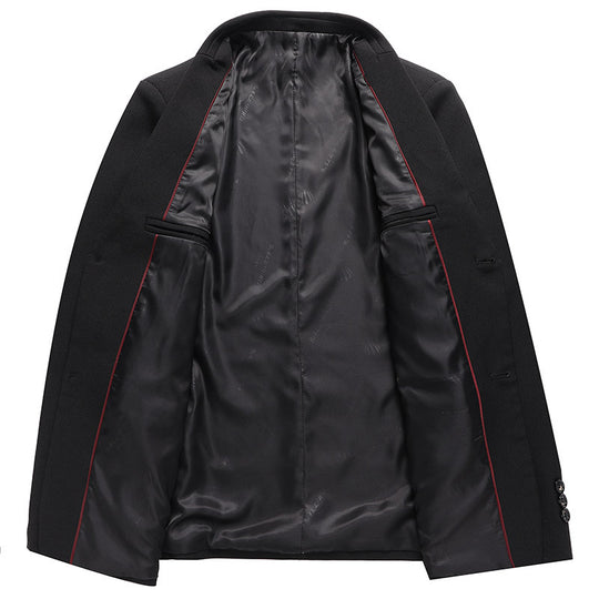 Herren Sakko im Leinen-Look mit schmaler Silhouette und Knopfverschluss Shop Nory