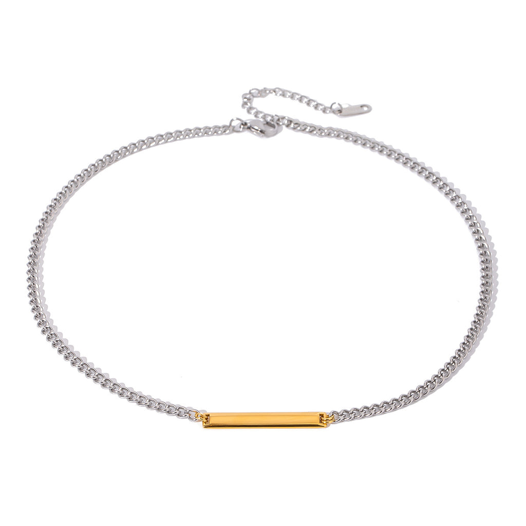 Damen Edelstahl Halskette mit verstellbarem Anhänger Shop Nory