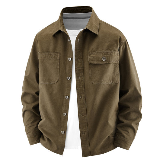 Herren Lässige Utility-Hemdjacke Shop Nory