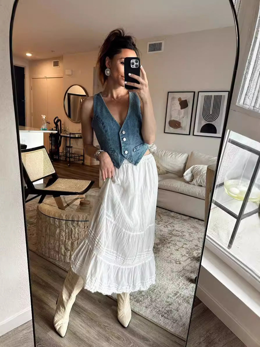 Damen Jeansweste
