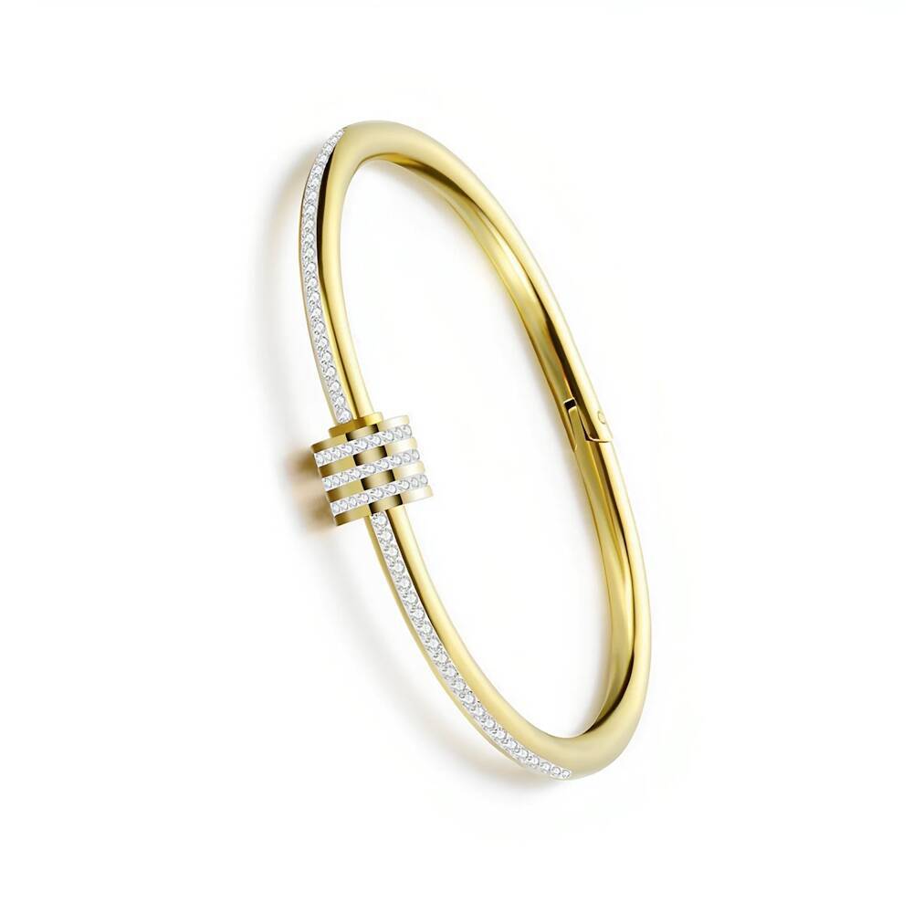 Damen Armreif mit funkelndem Zirkon-Besatz und elegantem Design Shop Nory