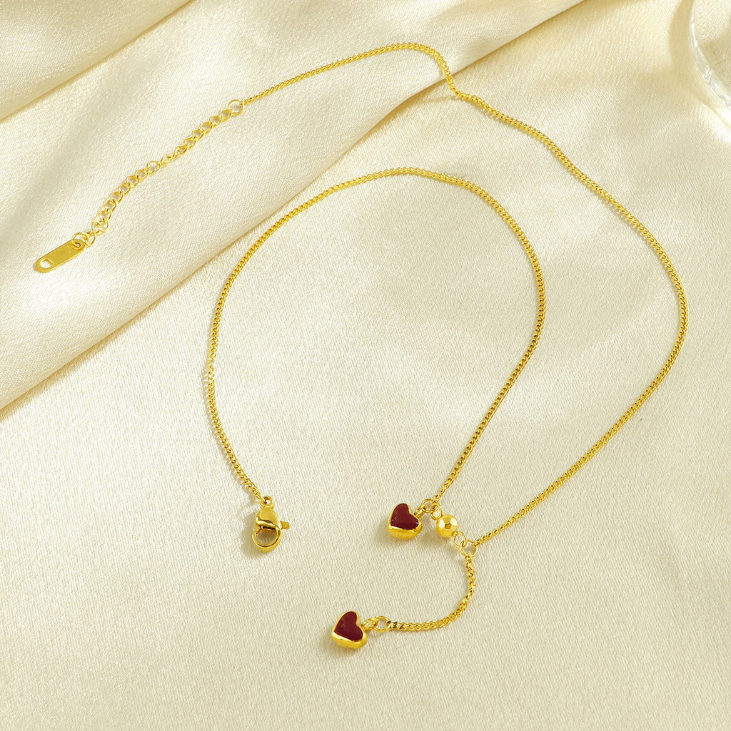 Damen Herzform Charm Fußkettchen Shop Nory