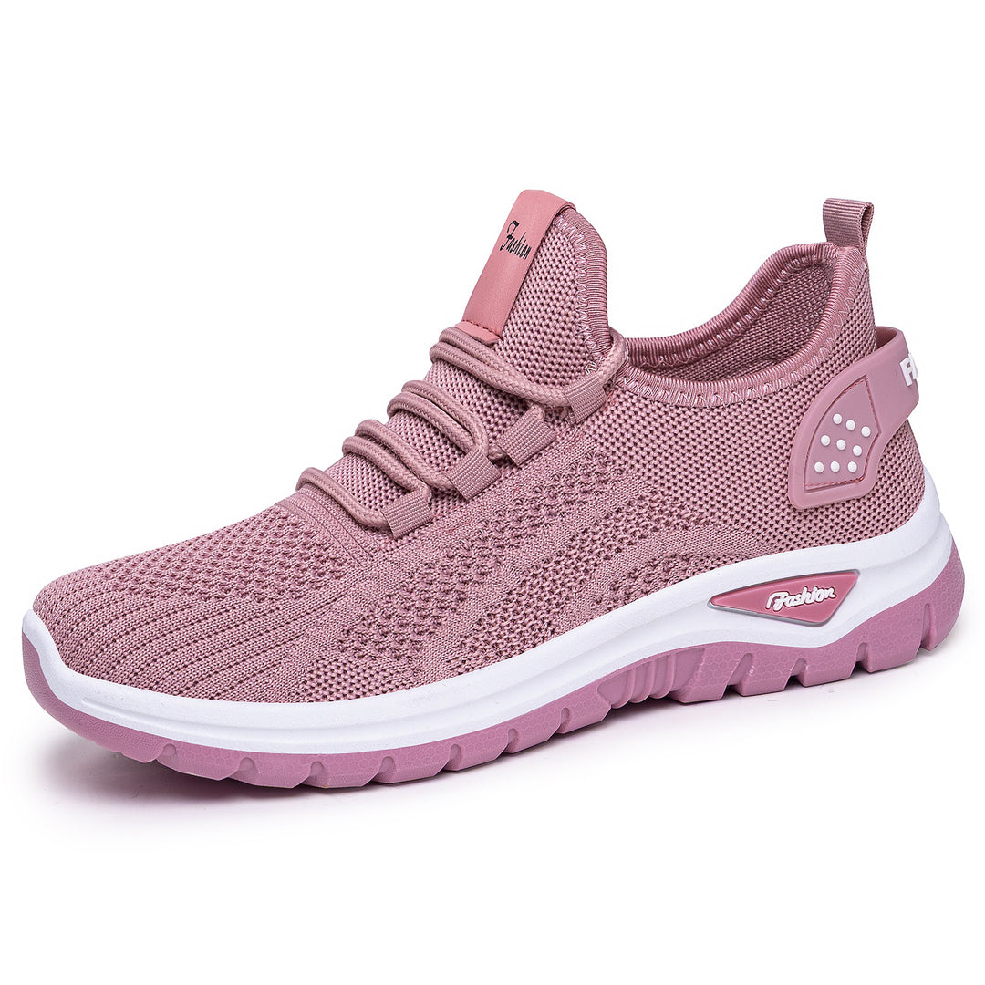 Damen nan sockenähnlicher Strick-Fit Sneaker mit elastischer Schnürung, gelochter Fersenverstärkung und dämpfender Plateau-Sohle Shop Nory