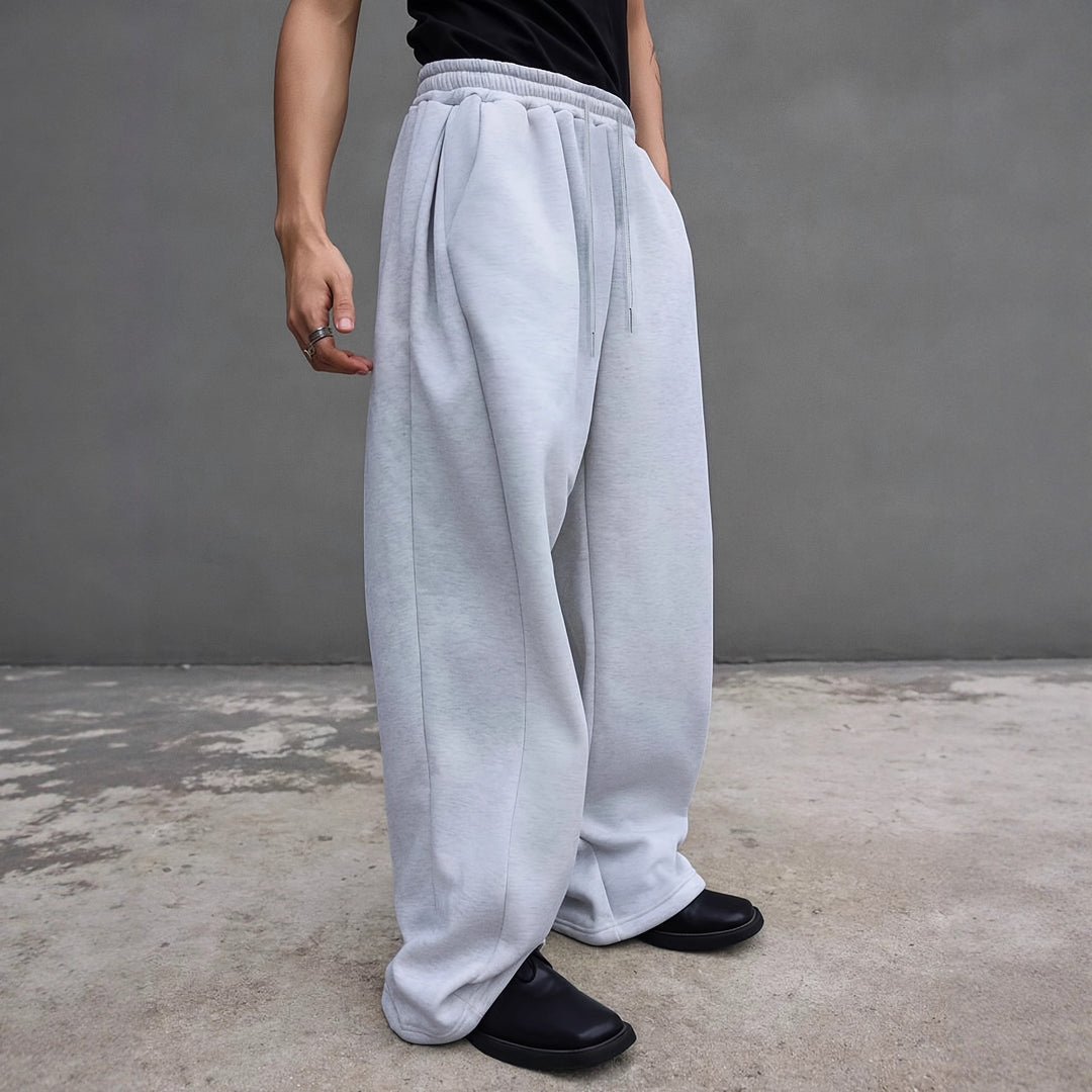 Herren Weite Oversize-Sweatpants mit Tunnelzugbund, Fleece-Innenfutter & Eingrifftaschen Shop Nory