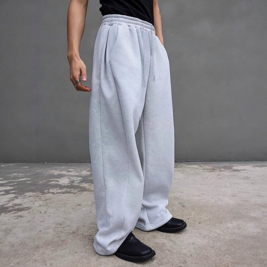 Herren Weite Oversize-Sweatpants mit Tunnelzugbund, Fleece-Innenfutter & Eingrifftaschen Shop Nory