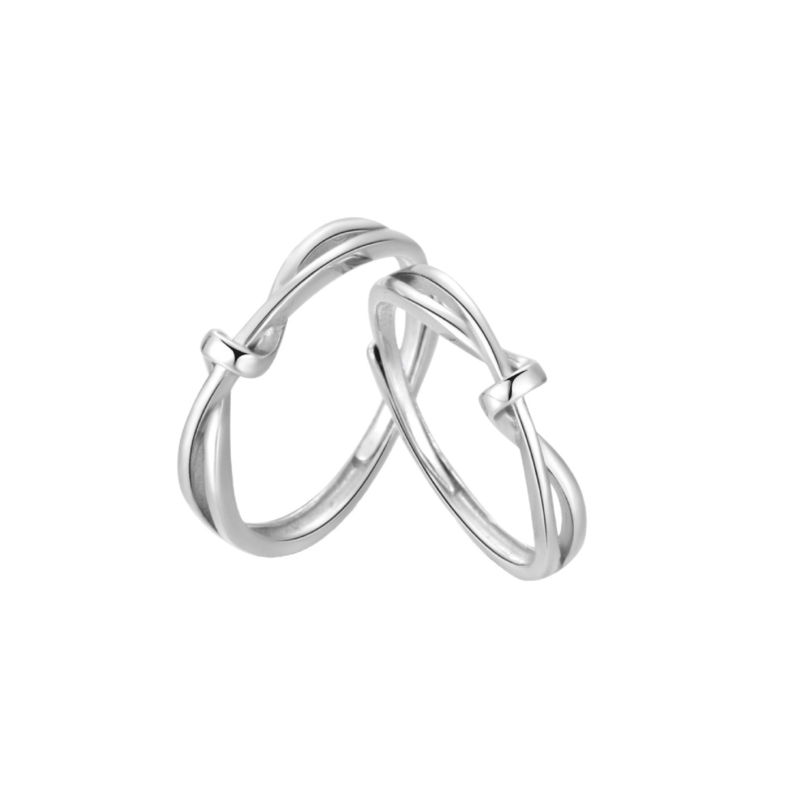 Damenring mit zeitgenössischem, geschwungenem Design und elegantem Knoten Shop Nory