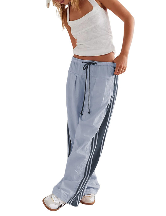 Damen Lässige Sporthose mit seitlichen Streifen
