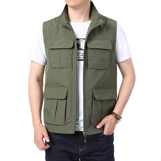 Herren Vielseitige Cargo-Weste Shop Nory