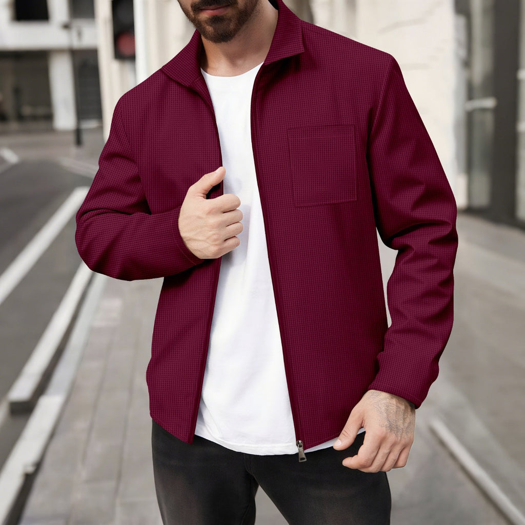 Herren modische Jacke mit strukturiertem Design