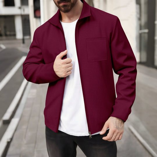 Herren modische Jacke mit strukturiertem Design