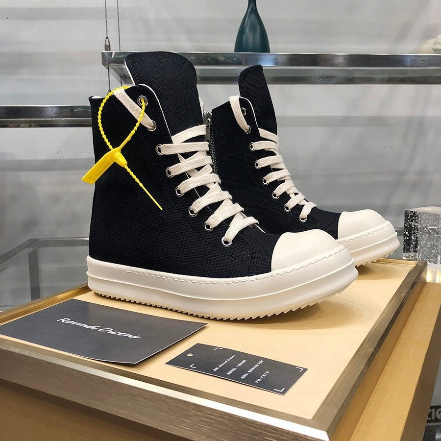 Herren High-Top Plateausneaker mit Reißverschluss und dicker Gummiplattform Shop Nory