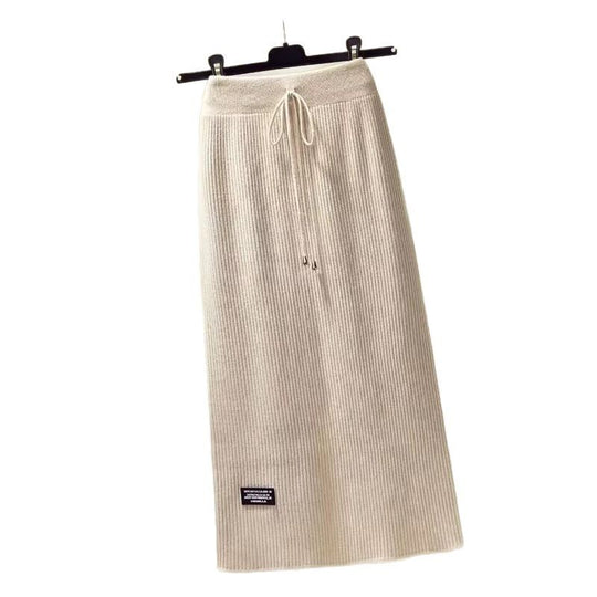 Damen Langer Midirock mit elastischem Bund Shop Nory