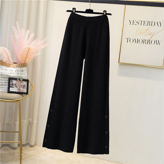 Damen Elegante und bequeme Rippstrickhose Shop Nory