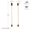 Damen Ohrhänger mit eleganten Zirkonanhängern aus 925 Sterlingsilber Shop Nory