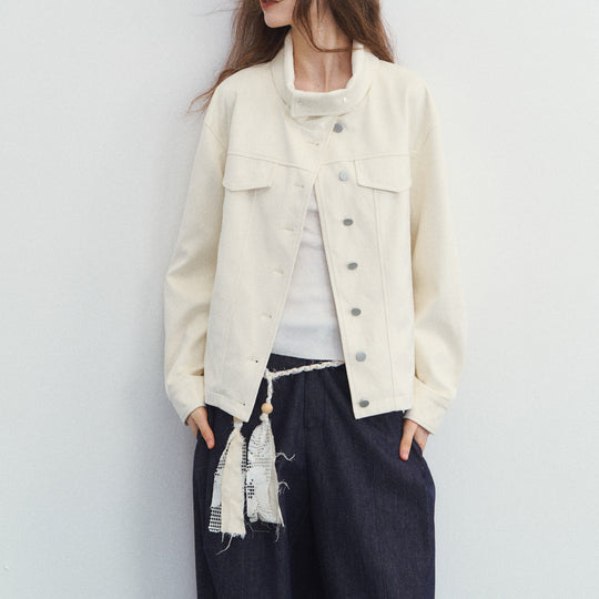 Damen Modische Übergangsjacke mit hochgeschlossenem Kragen Shop Nory