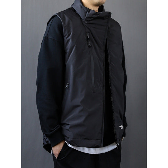 Herren Wattierte Outdoor-Steppweste mit hohem Stehkragen Shop Nory