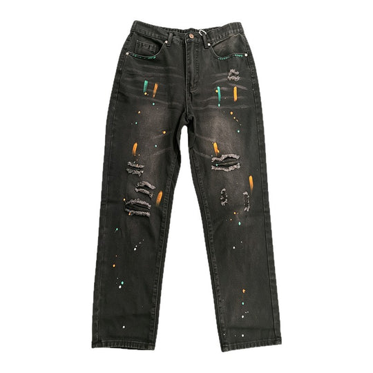 Herren Modische Ripped Jeans mit Farbdetails Shop Nory