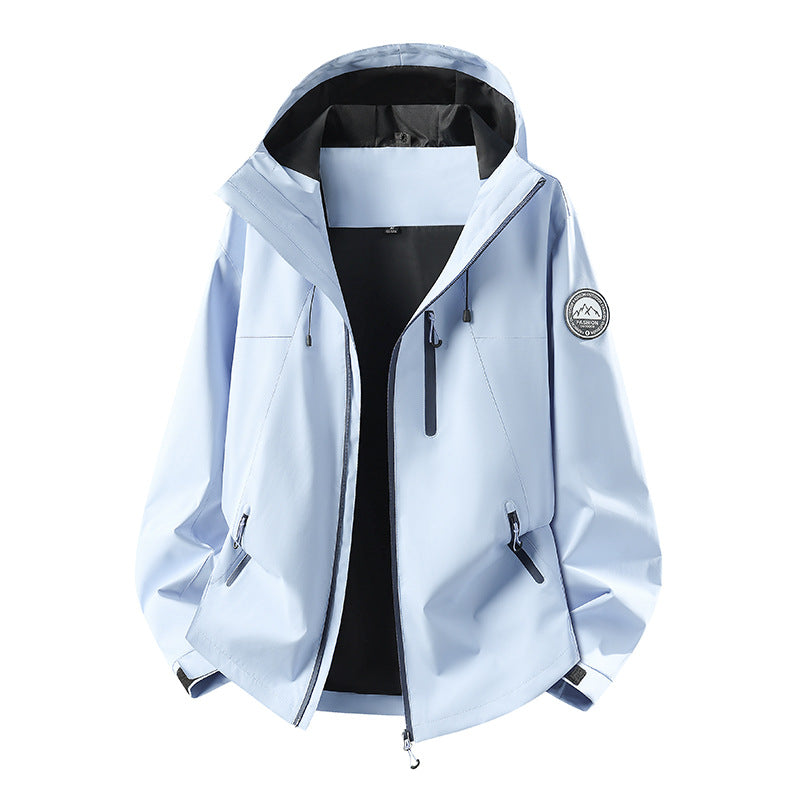 Herren Wasserdichte Softshell-Jacke mit Kapuze und atmungsaktiver Membran Shop Nory