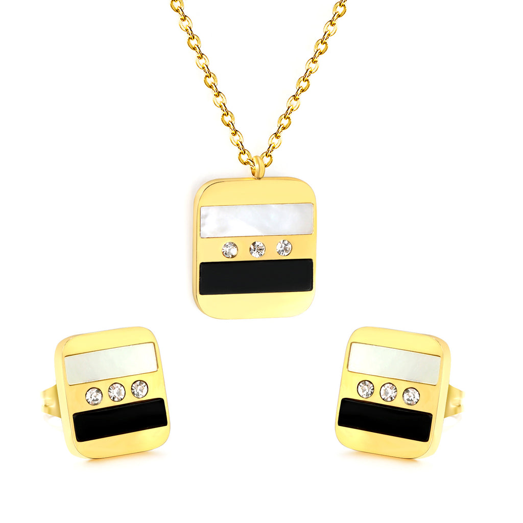 Damen Schmuckset mit Herz-Anhänger und passenden Ohrsteckern Shop Nory