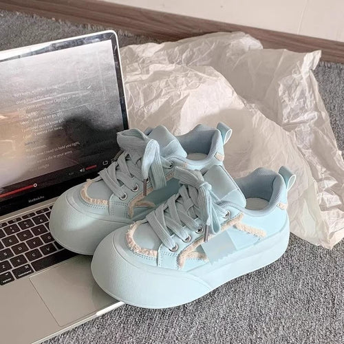 Damen Plateausneaker mit Plüschbesatz, weich gepolsterter Innensohle und skulpturierter Sohle Shop Nory