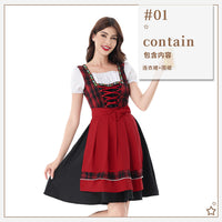 Rote Karos: Kleid + Schürze
