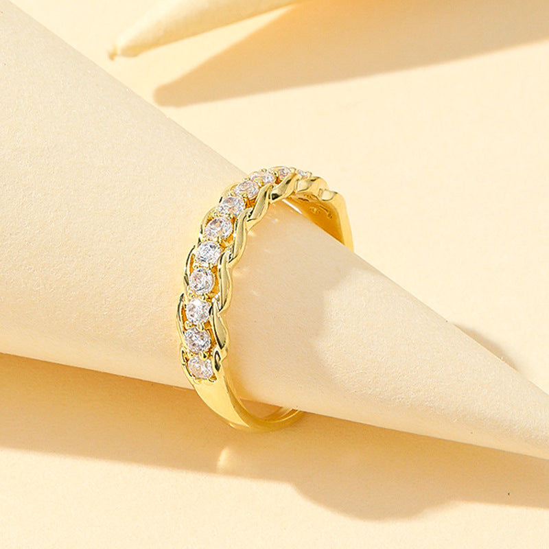 Damen eleganter Ring mit Zirkonia-Shop Nory