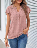 Damen Freizeitbluse mit eleganten Rüschendetails und Struktur