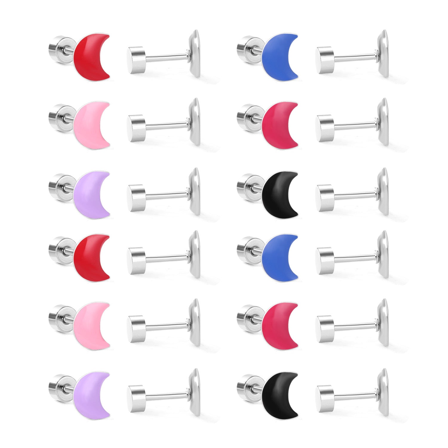 Damen Ohrstecker mit bunten Blütenmotiven aus hochwertigem Edelstahl Shop Nory