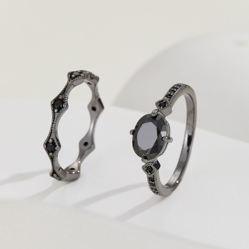 Damen Ringset mit funkelndem Design Shop Nory
