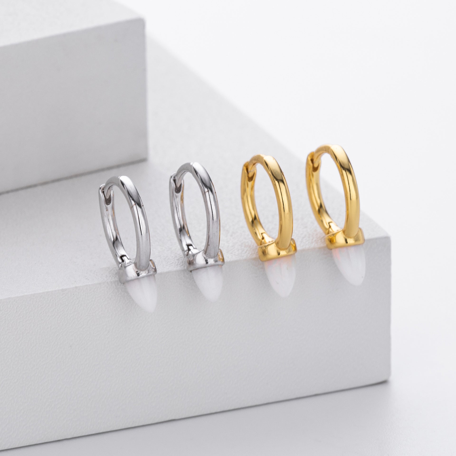 Damen Ohrhänger mit eleganten Opal-Details und hochwertigem 925 Sterling Silber Shop Nory