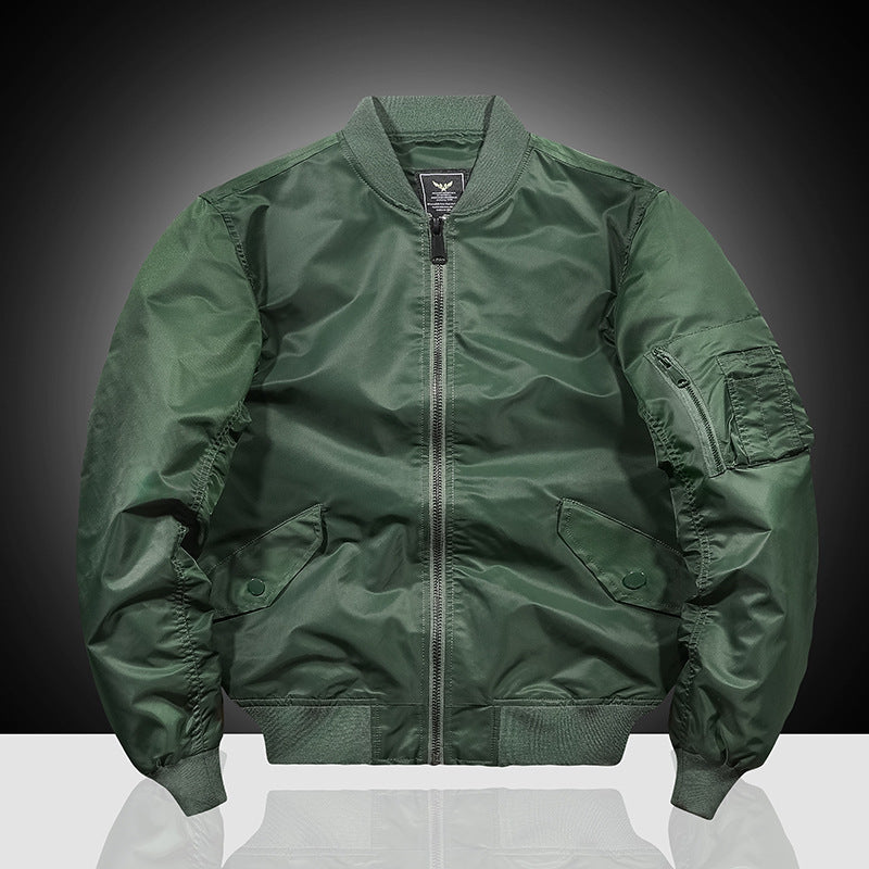Herren Nylon-Flightbomber mit Ärmeltasche, gesteppter Thermo-Innenlage und geripptem Saum Shop Nory