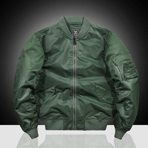 Herren Nylon-Flightbomber mit Ärmeltasche, gesteppter Thermo-Innenlage und geripptem Saum Shop Nory