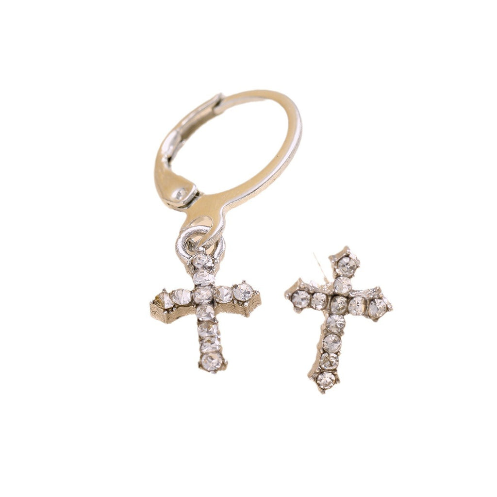 Damen Ohrringe Set mit zeitlosem Kreuzdesign und funkelnden Zirkonia Shop Nory